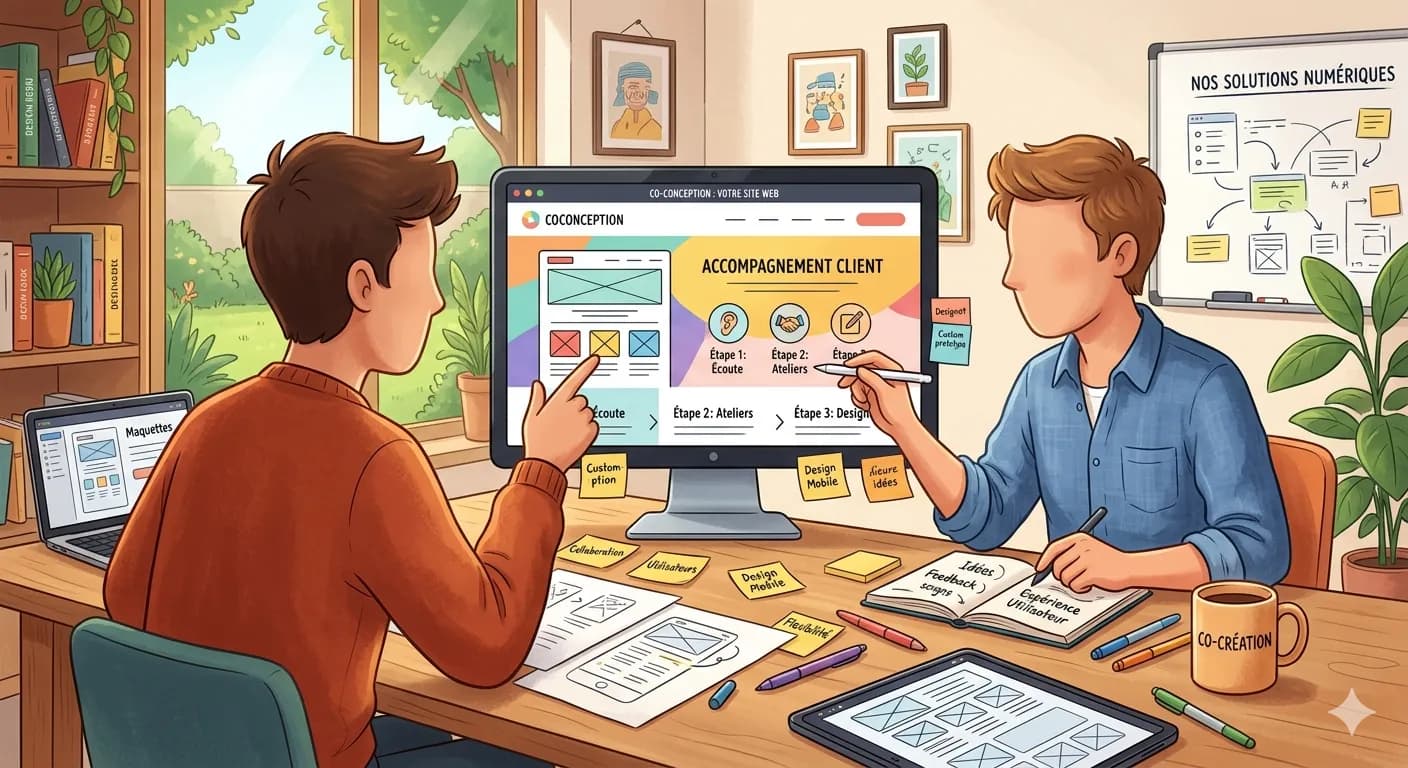 Nucleocode en co-conception d'un projet web sur-mesure avec son client