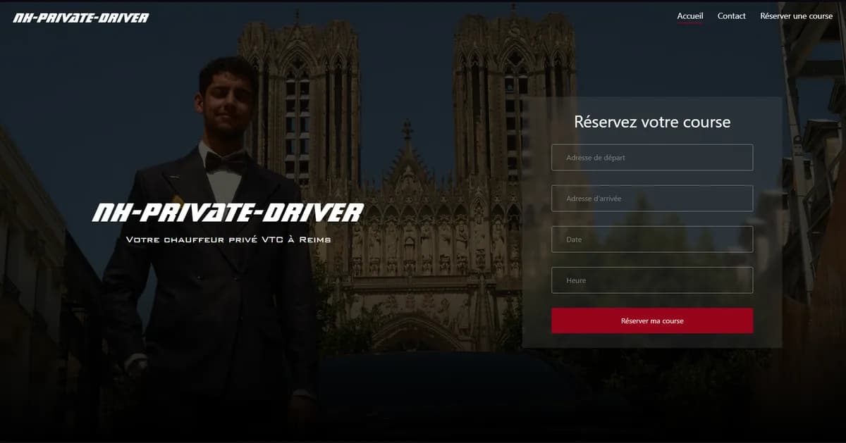 Aperçu du site NH-Private-Driver réalisé par Nucleocode